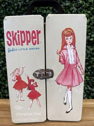 Clean! Vintage 1964 Skipper Barbie’s Little Sister Doll Carrying Case Mattel