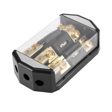 X AUTOHAUX Car Stereo Audio Inline ANL Fuse Holder 3 Way with Fuse 1 x 0GA 3 ...
