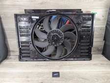 14-16 BEHR Porsche Panamera Turbo Electric Radiator Cooling Fan Shroud w/ Motor