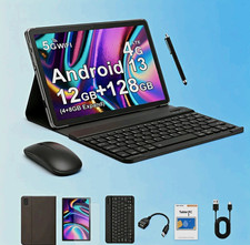Crelander 10,1 Zoll Android 13 Tablet 128GB 12GB RAM 4G LTE Neu