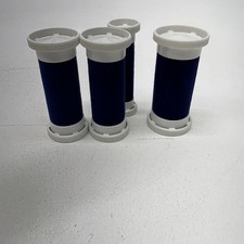 Clairol K40 Aqua Curl 4 Replacement Hot Rollers Velvet Flocked. 1 S 2 M  1 L