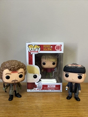 Funko Pop! Home Alone Lot - Kevin McCallister #491, Harry #492, Marv #493  *READ