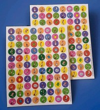 NEW Dr. Seuss Cat in the Hat Mini Stickers by Eureka 88 Stickers Each Sheet 2005