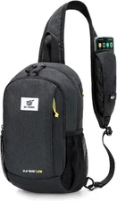 SKYSPER Sling Backpack with RFID Pocket Lightweight Crossbody Bag for Black 