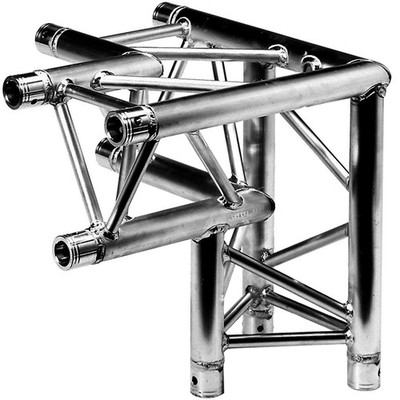 Global Truss TR-4093-D/L 1.64Ft 3-Way Triangular 90 Degree Corner Trussing Sect