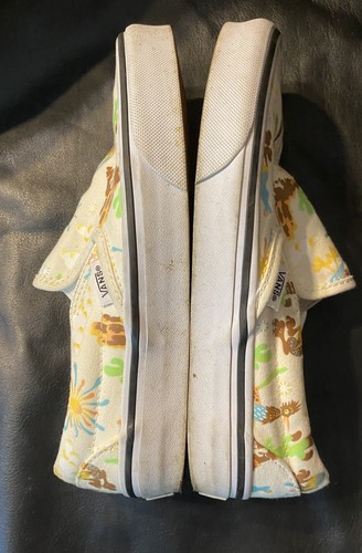 Zapatos sin cordones Vans unisex clásicos para salir al aire libre con estampado de setas de lona 4,0 5,5 - Imagen 5 de 8