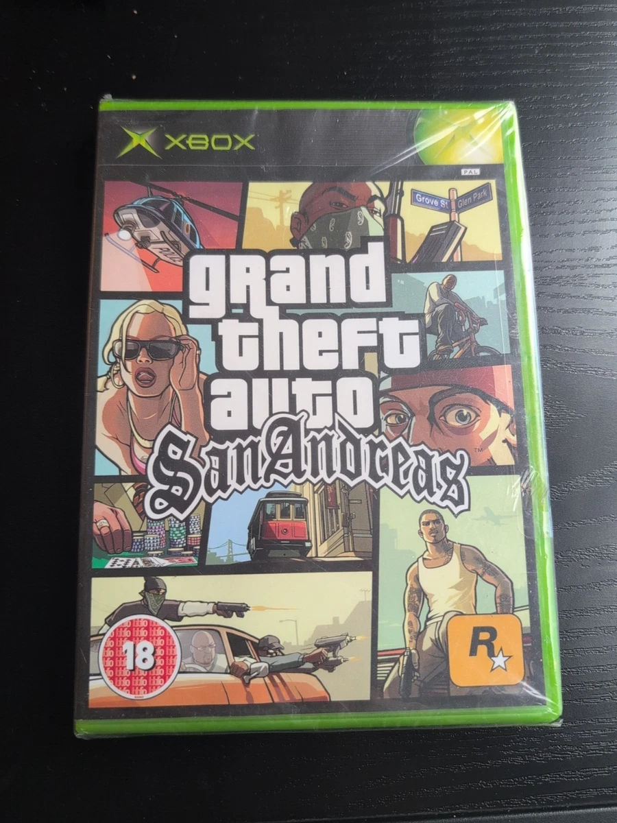 Grand Theft Auto San Andreas Wata 9.4 A - Original Xbox Game NEW SEALED