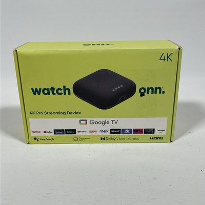 Onn 4K Pro Streaming Device, Google TV 4K UHD, 32GB Storage, 3GB RAM, Dolby