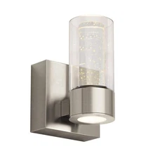 Artika Essence 4.92 in. Brushed Nickel LED Vanity Wall Light