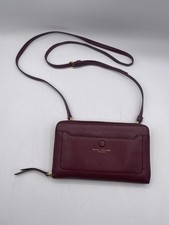 Marc Jacobs Empire City Red Leather Crossbody Wallet Bag Gold Hardware Designer