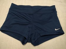 Nike Swim NSW Essential Kick Shorts Blue NESS8262-440 NWT Women's Size Large