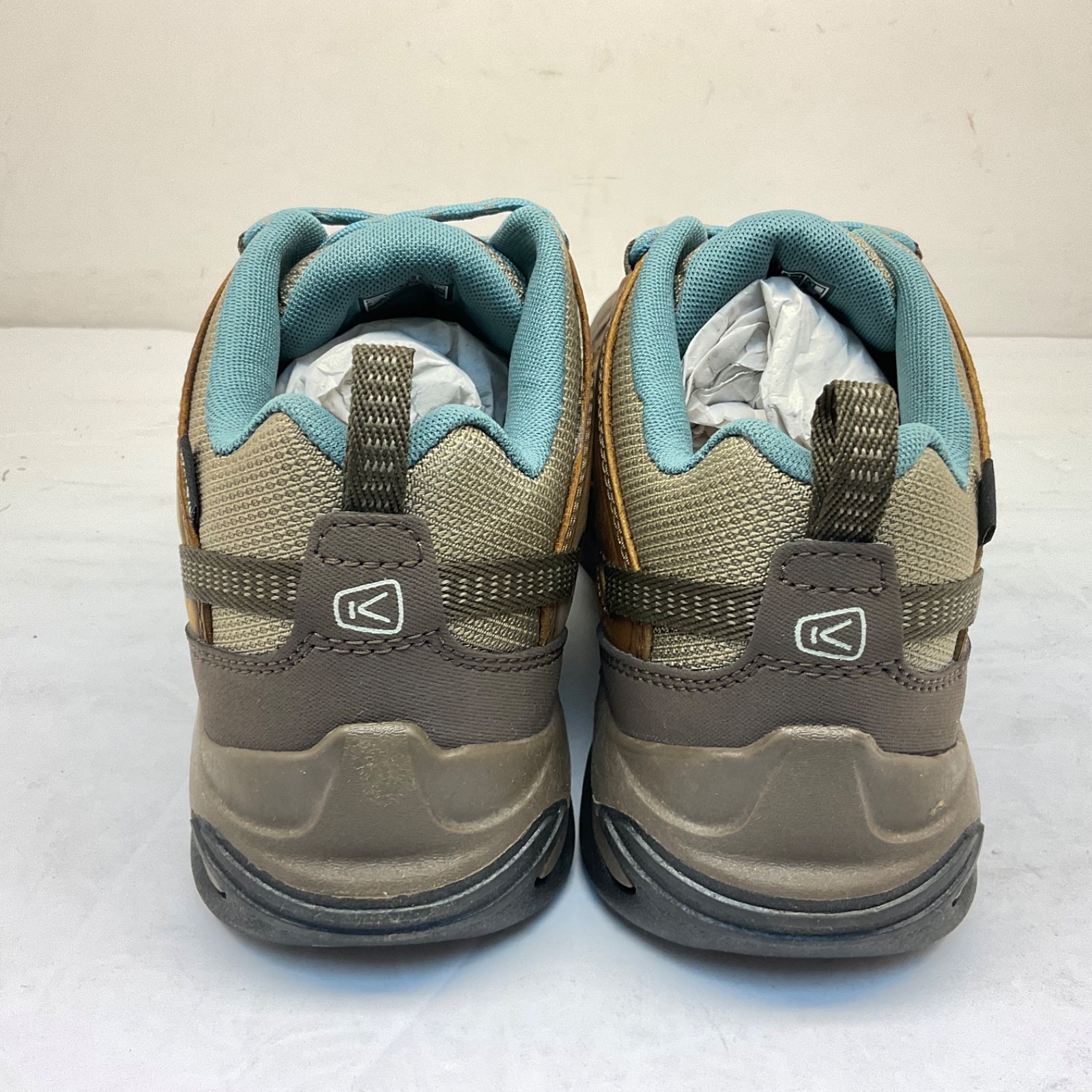 Scarpe da trekking KEEN donna taglio basso Circadia WP 1026771 marrone azzurro taglia 10M