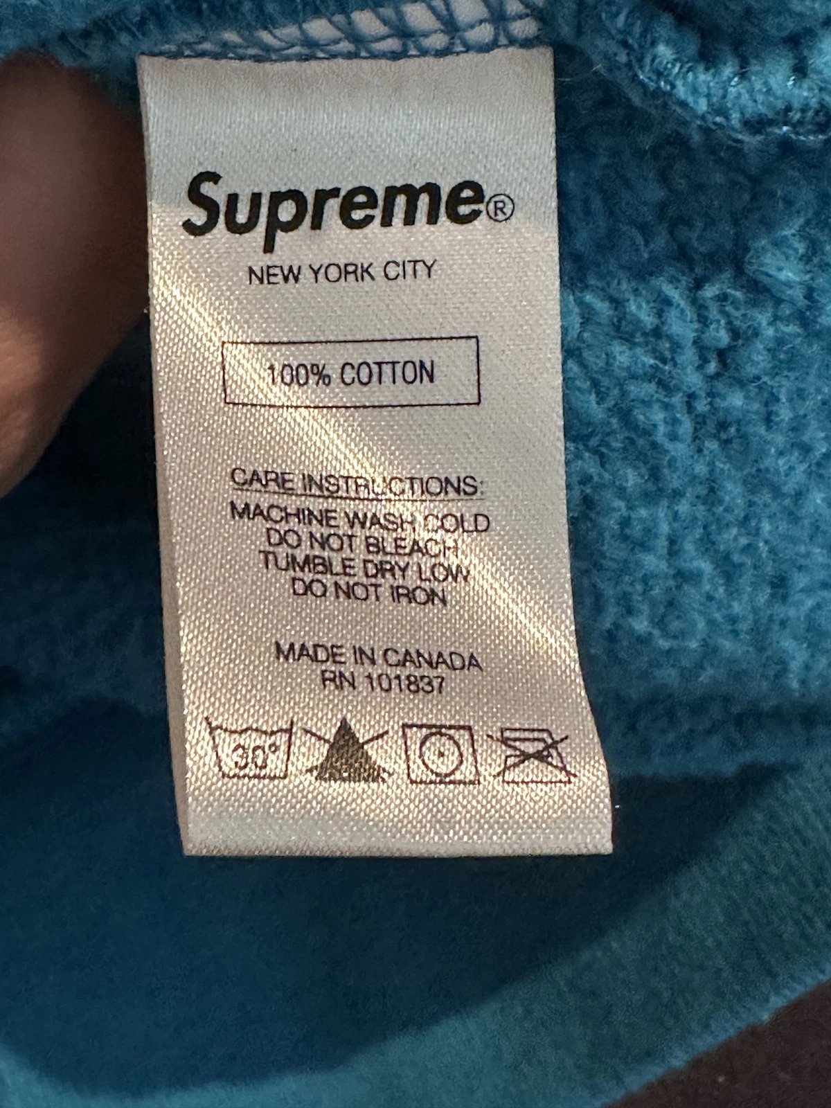 Felpa con cappuccio Supreme SS18 Lee Quinones Screwball Squirrel (blu) primavera estate 2018