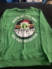 Star Wars Baby Yoda Christmas Sweater Size Youth XL
