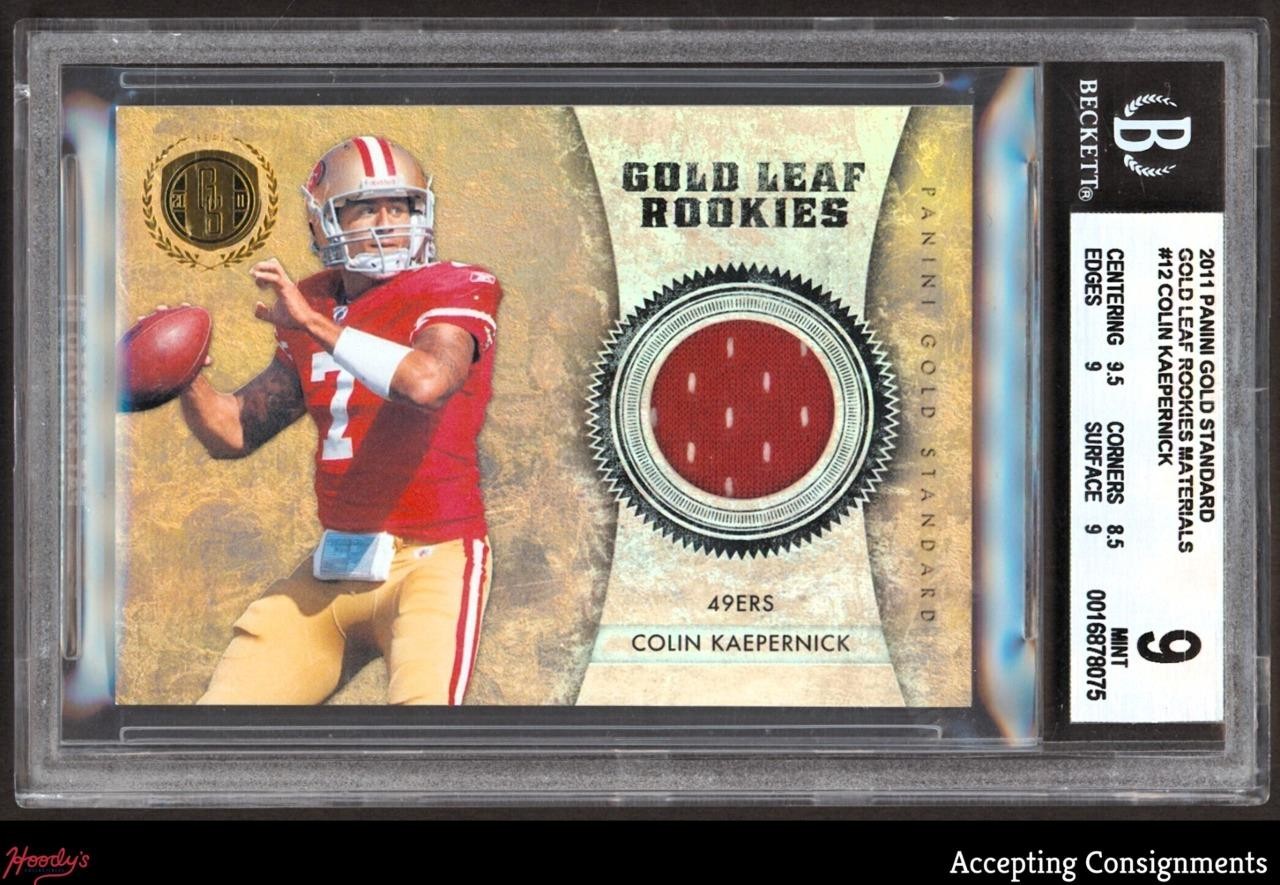 Colin Kaepernick Panini Gold Standard Gold Leaf Rookies #12 Base