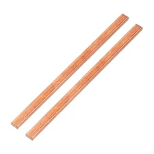 Copper Bar, 1/5"x0.39"x7.9" Pure Copper Strip for Craft Science Class, 2 Pcs