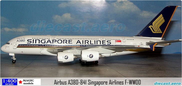 Airbus A380-841 Singapore Airlines F-WWDD maquette avion collection 1:400