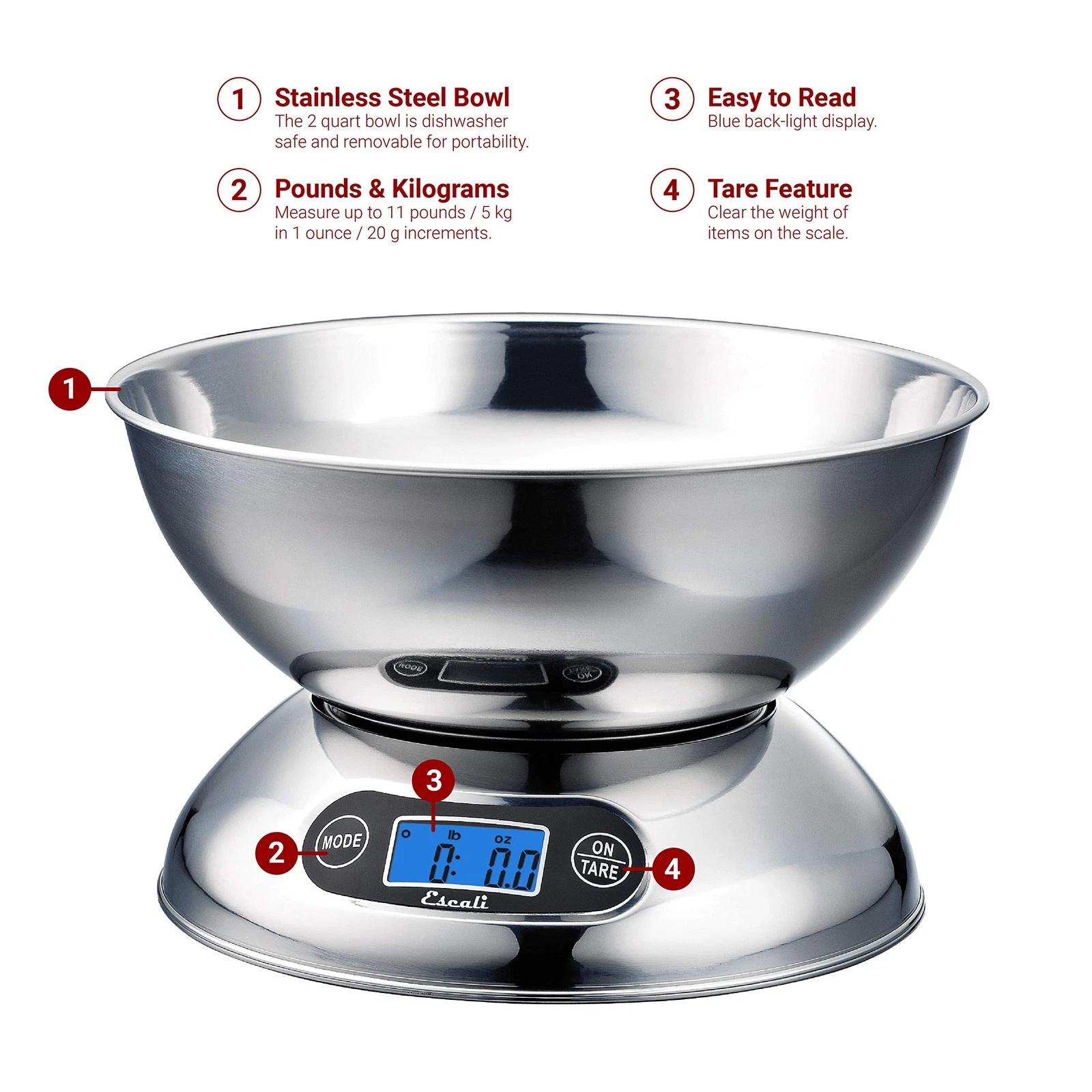 Escali Rondo Bowl Scale