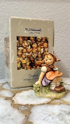 M.I. Hummel Goebel  In the Meadow  HUM 459 Girl Figurine W Germany  W/orig. Box