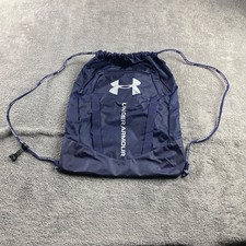 Under Armour Undeniable Water Resistant Drawstring Backpack Travel Gym Bag Navy