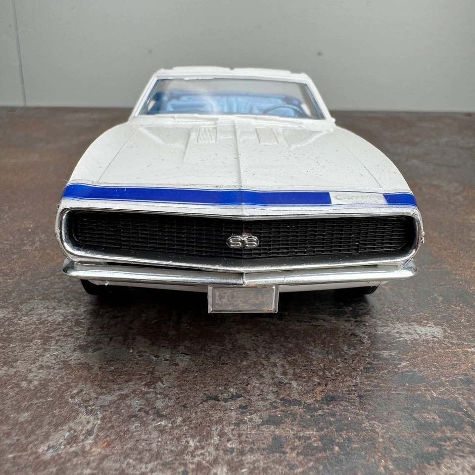 Винтажный 1967 Chevrolet Camaro темп автомобиля дилер промо модель автомобиля белый масштаб 1/25 - Изображение 3 из 4