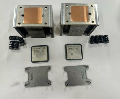 Oracle SPARC T4 CPU Kit   Dual Processors + OEM Heatsinks & Mounting Hardware