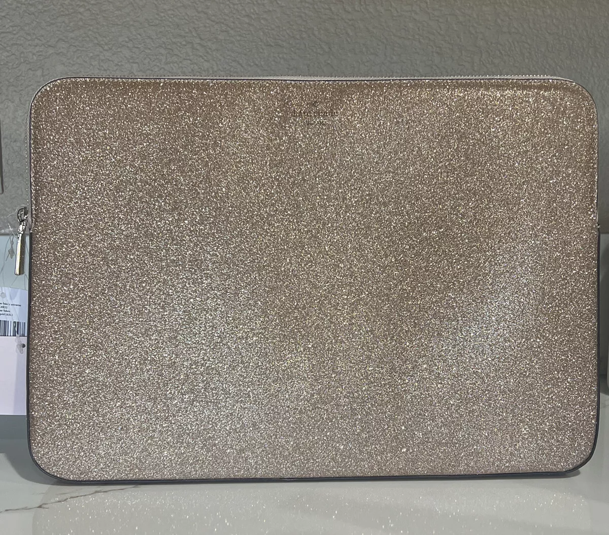 Kate spade rose gold laptop sleeve top