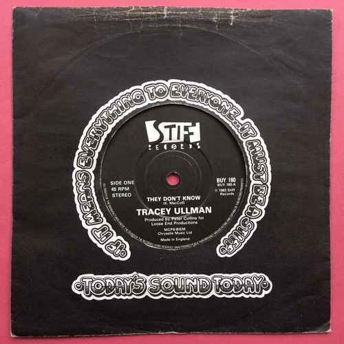 Tracey Ullman - They Don'T Know / The B Side - Stiff Records BUY-180 Ex