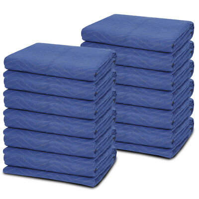 24 PCS Moving Blankets Professional Quilted Pads 72'' x 80'' Furniture Protection