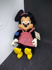 Vintage Applause Walt Disney Minnie Mouse Plush Plastic Face Doll NWT.