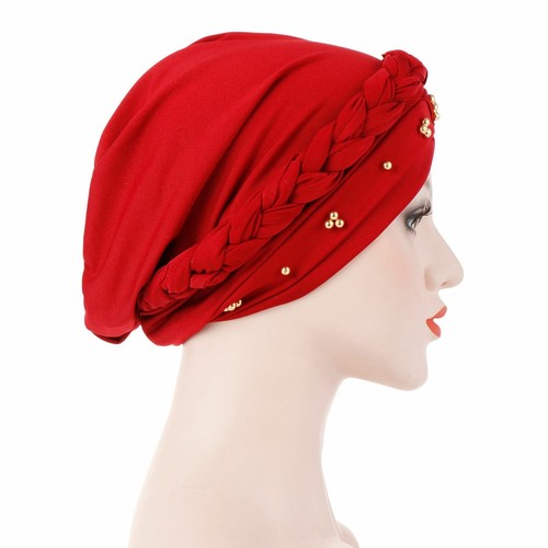 Women Female Head Wrap Elastic Hat Beanie Scarf Turban Hijab Caps Accessories - Afbeelding 7 van 22