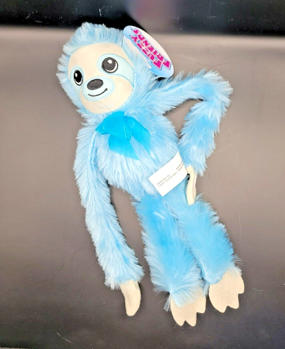 Fuzzy Friends Hanging Sloth Monkey Soft Lovey Plush Stuffed Animal