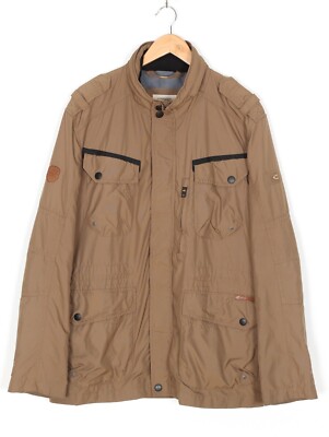 ジャケット・アウター argue COTTON NYLON M-65 HALF COAT/CAMEL CAMEL ACTIVE Blouson Jacket Men's (UK) 54 Half Lined Army Green