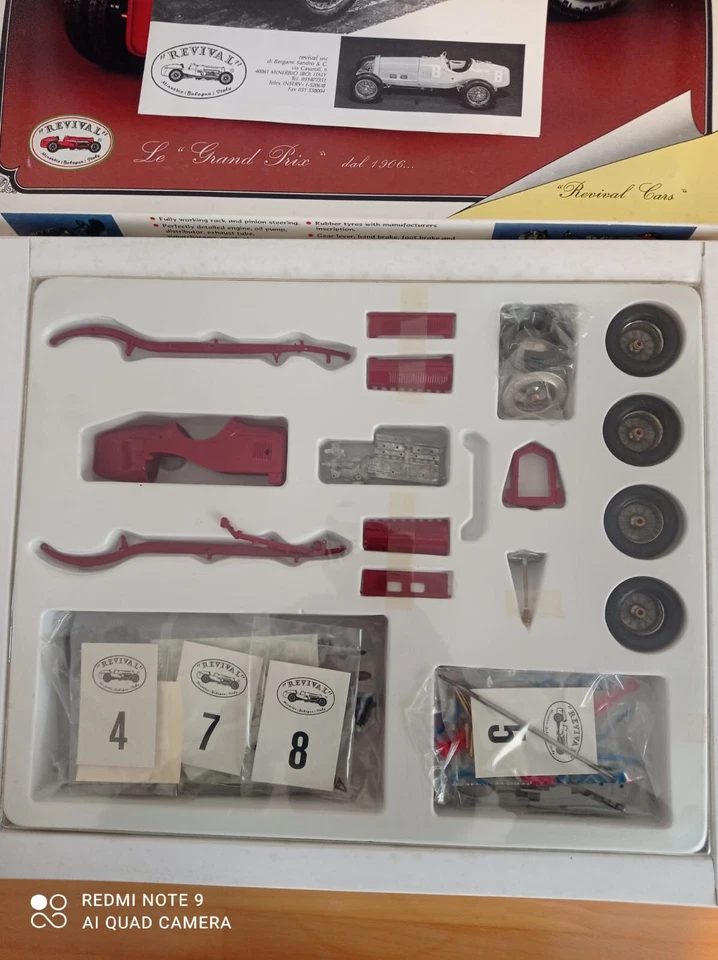 Metal Kit Revival Alfa Romeo P3 Ruote Gemellate Scuderia Ferrari 1/20 New !! - Immagine 3 di 4