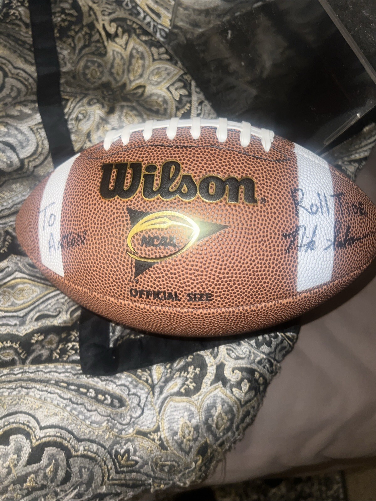 Nick Saban Autographed Signed Alabama Crimson Tide Football 