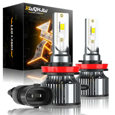 H11 H8 LED Headlight Super Bright Bulbs Kit White 6000K 22000LM Low Beam XWQHJW