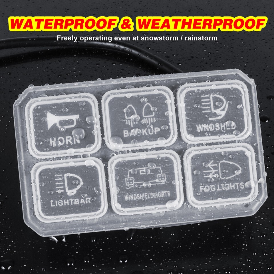 RGB 8 Gang Switch Panel LED Work Light Fit 2017-2024 Can-am - Foto 3