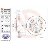 Brembo 2X Bremsscheibe Hinten 302 InnenbelüFtet FüR Volvo XC60 156