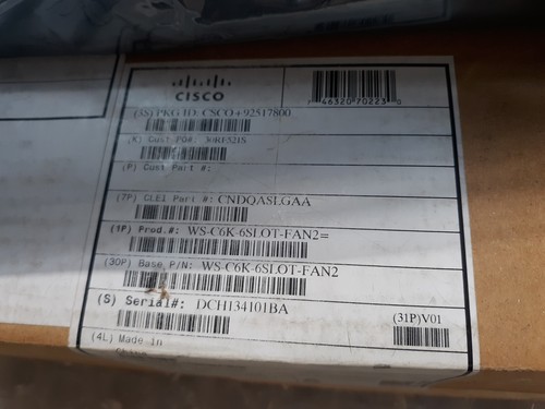 Cisco WS-C6K-6SLOT-FAN2 Catalyst 6506 6-Slot Fan Tray NEW *OPEN BOX* - Picture 6 of 8