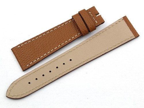 Cinturino Pelle Made Italy Marrone Nuovo Ottima Qualità 20mm Unisex - Picture 2 of 3