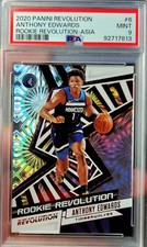 Anthony Edwards RC CARD PSA 9 RED FIREWORKS 2020 ROOKIE Revolution ASIA SSP