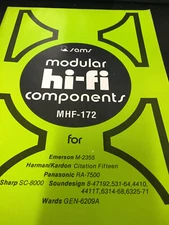 MHF-172 HI-FI SAMS MANUAL  EMERSON HARMAN PANASONIC SHARP SOUNDESIGN WARDS NOS