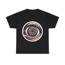 Adult T Shirt Brainwash Eye Ball Mind Control Skater Punk Gothic Streetwear Cool