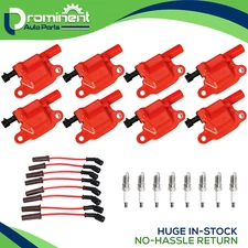 Energy lgnition Coil & 41-962 Spark Plug & Wire for Chevy GMC Yukon Buick UF413