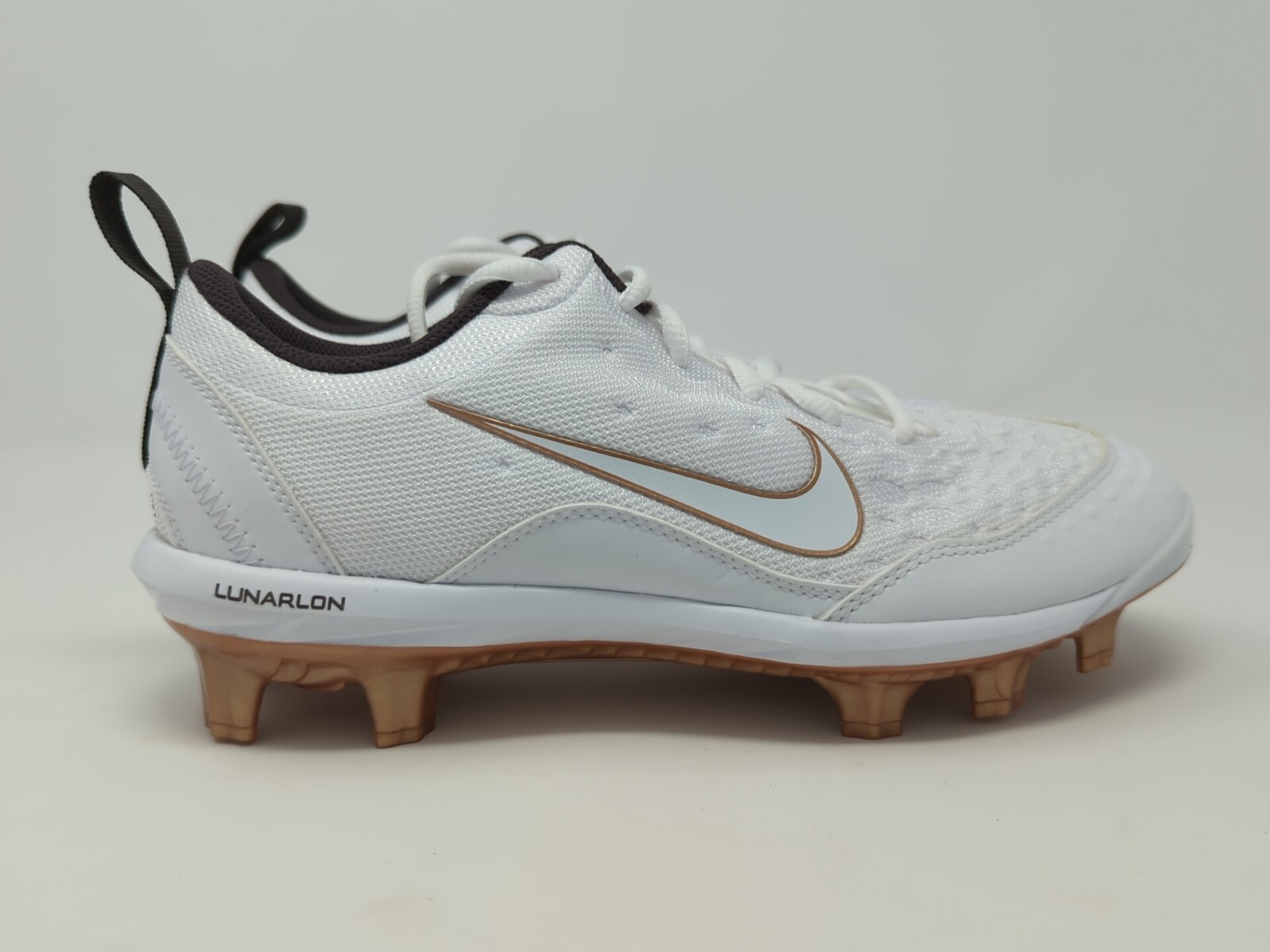 Nike Lunarlon HyperDiamond Softball Cleats Womens US Size 8.5 White