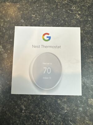 Google Nest G4CVZ Programmable Wi-Fi Smart Thermostat, Snow