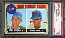 BB - 1968 - Topps - #177 - Mets Rookies - Nolan Ryan Rookie - PSA 5 - EX
