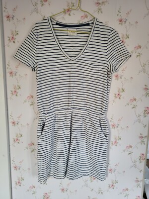 loft lou and grey striped dress Lou & Grey Striped Linen Cotton Cami Maxi Pocket Dress Size Large Whisper White Women's