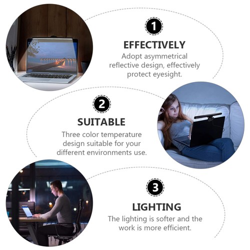 Monitor Hanging Light Office Computer Screen Fill Durable Sturdy - Afbeelding 9 van 12
