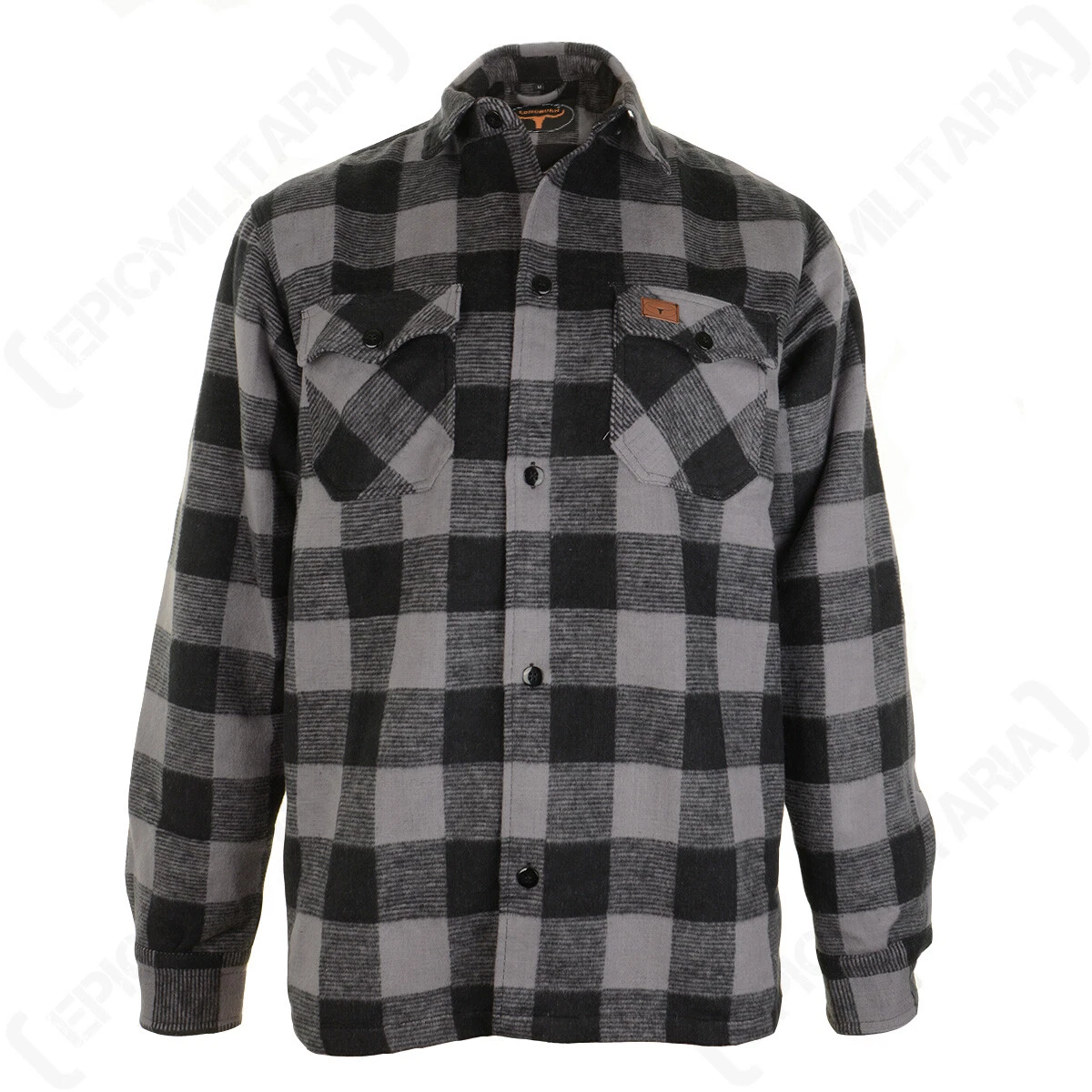 Lumberjack Flannel Shirt - Grey - All SIzes